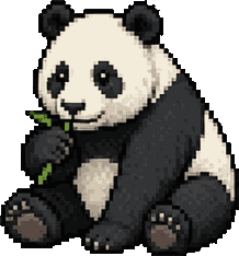 パンダのドット絵