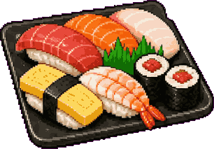 寿司のドット絵