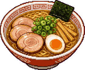 ラーメンのドット絵