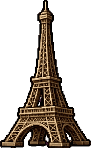 エッフェル塔のドット絵